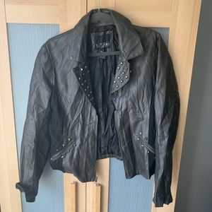 Daytrip Studded Faux Leather Jacket